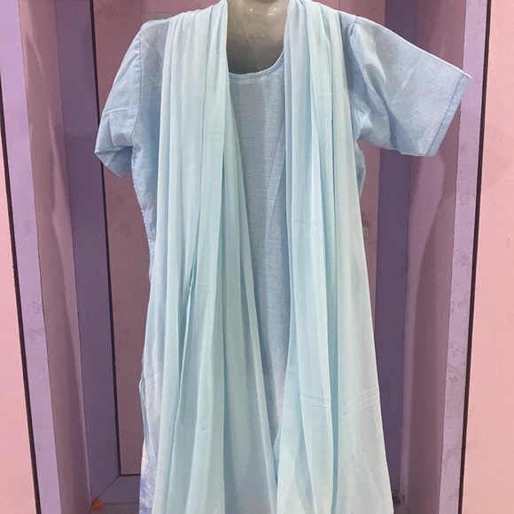 Fully sequins embroidered 3 piece stitched salwar kurta dupatta set - Picture 9 of 13